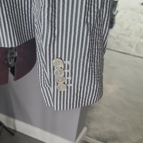 Talbots Black and White Striped Blazer - Picture 5 of 5